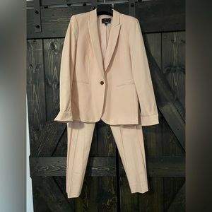 Pink JCrew summer pant suit